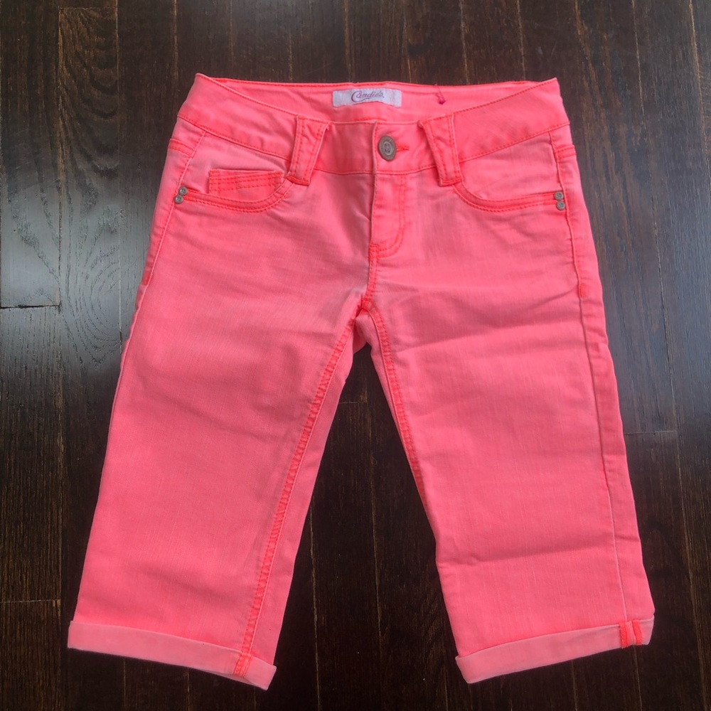 Like New Neon Coral Short Capris
